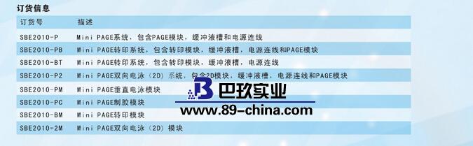 美國SBP垂直電泳系統(tǒng)