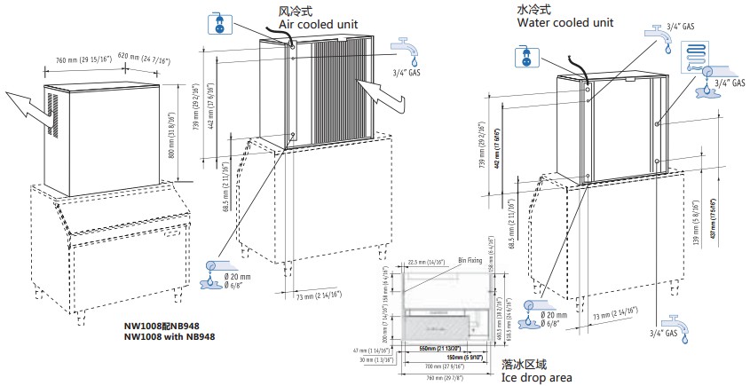 斯科茨曼NW1008-AS制冰機(jī)|Scotsman NW1008 AS方型制冰機(jī)