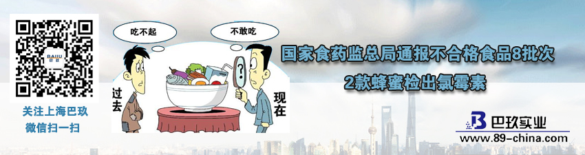 國家食藥監(jiān)總局通報(bào)不合格食品8批次 2款蜂蜜檢出氯霉素