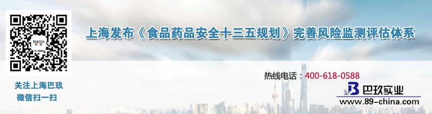上海發(fā)布《食品藥品安全十三五規(guī)劃》完善風(fēng)險(xiǎn)監(jiān)測評(píng)估體系